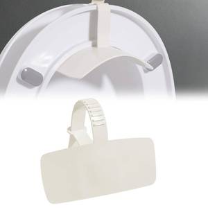 lot 51843 image: Toilet Splash Guard Pee Deflector Urine Guard Prevents Pee Leaks Center Strap with O-Ring Handle  Comfortable Pee Guard & Urine Deflector for Kids, Adults  Universal Fit (1, 11.4inchx6.3inch)