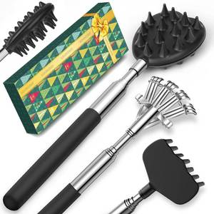 lot 51846 image: Back Scratcher Stocking Stuffers for Adults Men Extendable Metal Scratchers Christmas Gifts for Men Women Cool Items Tools Ideas Gadgets Husband Wife Dad Kids Elderly White Elephant Gifts for Adults - Retail $10