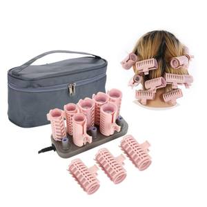 lot 59035 image: Milltrip 10Pcs Professional Electric Heated Roller Curling Set, Fast Heating Hair Styling Tool with 160°C Thermostat, Travel Friendly (Upgraded Vibration Hot Compression) - Retail $34