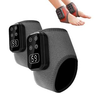 lot 59036 image: TEVIKE Foot Advanced Renew Triple Method Massager, with 5 Vibration Modes and 6 Heat Levels, Suitable for Reduce Fatigue and Plantar Fasciitis, Travel & Home Use Grey 2pcs - Retail $80