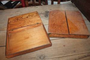 lot 3460 image: Antique Wooden Boxes