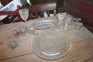 lot 3469 image: Vtg. Beer Glasses and More needs cleaning