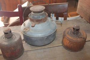 lot 3558 image: Antique Lantern Base & More