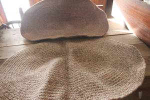 lot 3561 image: Vintage Oval Throw Rugs