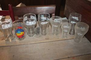 lot 3583 image: Vtg. Coke and Pepsi Glasses