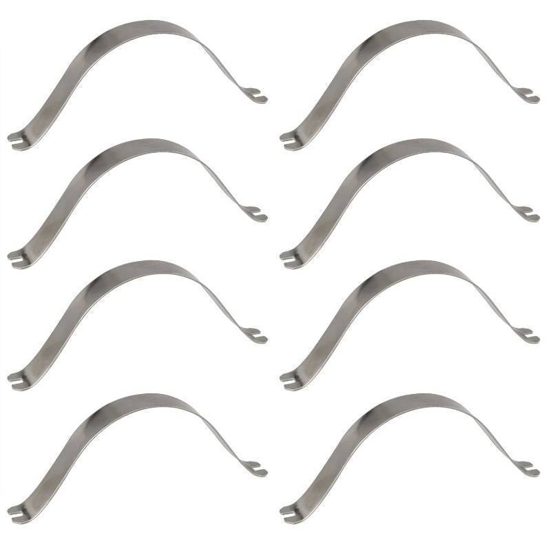 lot 33928 image: 50pcs Spring Clips Stainless Steel Picture Frame Hardware DIY Picture Framing Tools 85x9mm - Retail $8