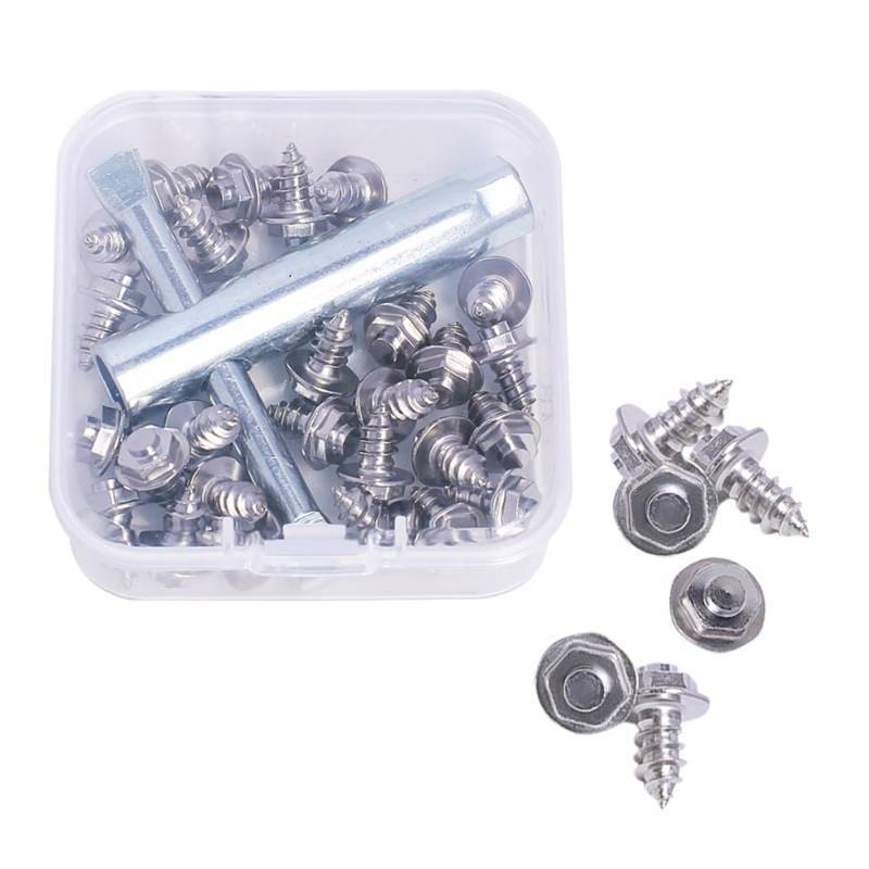lot 71303 image: Screw-in Studs for Wading Boots,26pcs Fishing Wading Boot Studs for Felt Or Rubber Sole - Retail $17