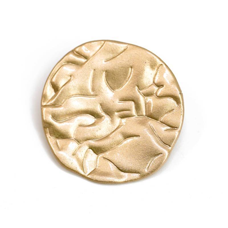 lot 71612 image: 1.2 Gold Metal Shank Buttons for Coat 10 PCS - Retail $16