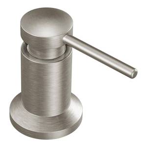 lot 1182 image: Moen Deck Mounted Lotion or Soap Dispenser for Kitchen Sink, Spot Resistant Stainless, 3942SRS