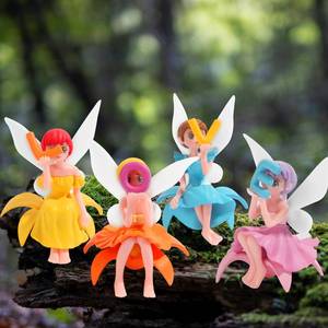 lot 2245 image: Breelytic 8pcs Fairy Garden Accessories, Mini Fairy Figurines Well-Designed & Handcrafted for Garden Decor Outdoor, Landscape Decor, DIY Craft, Dollhouse, Succulents & Home Decoration