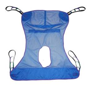lot 2287 image: JGKwong Universal Full Body Mesh Lift Sling with Commode Opening,Polyester Slings for Patient Lifts -Compatible with Hoyer, Invacare, McKesson, Drive, Lumex, Medline, Joerns (X-Large)