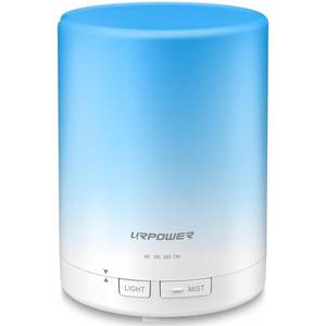 lot 2300 image: URPOWER 300ml Essential Oil Diffuser Ultrasonic Aromatherapy Diffuser Quiet Auto Shut-Off, 4 Timer Settings(1H 3H 6H ON) & 7-Color Night Light Humidifier for Yoga Bedroom Living Room Office