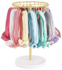 lot 2308 image: Dahey Headband Holder Hair Bow Organizer for girls Metal Baby Headband Storage for Girls with 30 Hooks Modern Hair Accessories Organizer Bow Rack Storage Stand Display for Girls Baby Room Decor