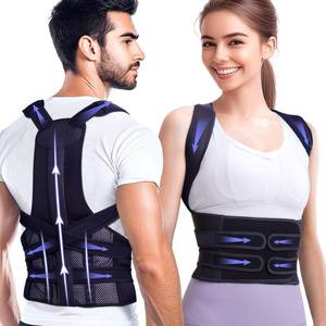 lot 2333 image: Kepwaa Posture Corrector for Women and Men, Full Back Brace Support, FSA&HSA Eligible, Adjustable Shoulder Straightener for Improving Back Posture, Relief for Upper and Lower Back, Lumbar, Neck Pain