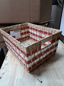 lot 3510 image: WH Art & Objects Woven Storage Basket