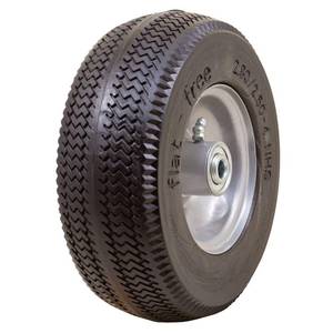 lot 3513 image: Marathon 00026 Flat Free 2.802.50-4 Tire and Wheel Assembly, 3�� Centered Hub, 12�� Ball Bearings, Replacement Tire for Casters, Utility Carts and Other Equipment, Easy Install Assembly