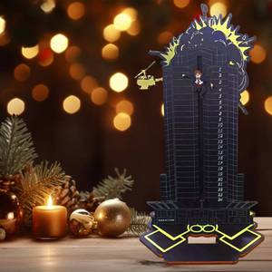 lot 4300 image: Die Hard Advent Calendar, 2025 Christmas Countdown Calendar, Magnetic Wooden 24 Days of Advent Calendar for Kids Christmas Advent Gifts Home Table Party Decorations