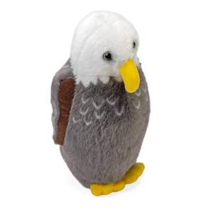 lot 4312 image: Wild Republic Audubon Birds Bald Eagle Plush with Authentic Bird Sound, Stuffed Animal, Bird Toys for Kids and Birders