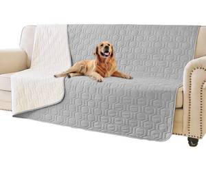 lot 4352 image: Tcksstex Waterproof and Non-Slip Dog Bed Cover and Pet Blanket Sofa Pet Bed Mat ��car Incontinence Mattress Protectors Furniture Couch Cover for Most Cats Dogs,Pets��52x82-Light Grey��