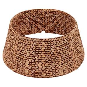 lot 5298 image: CENBOSS Rattan Christmas Tree Collar, Wicker Tree Skirt & Stand Base Cover (Brown Wash, 24 inch)