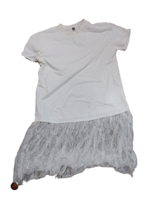lot 6301 image: Shein Curve womens dress shirt color white size 3 XL