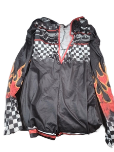 lot 6306 image: Racing Style Flame Pattern Jacket Size S