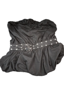 lot 6308 image: Womans dress skirt size S color black with a belt