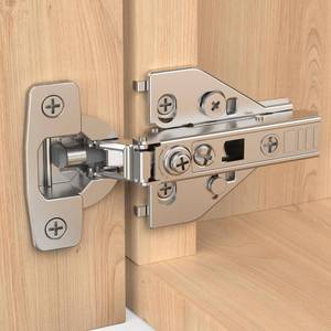 lot 6314 image: Chibery 10 Pack Full Overlay Cabinet Hinges, Face Frame & Frameless, 4D Adjustment, Soft Close 105°, Close Speed Control, Concealed Clip-On Plate, Smooth Slow Self Closing for Kitchen Corner, Cupboard