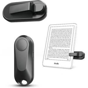 lot 6338 image: DATAFY Remote Control Page Turner for Kindle Paperwhite Oasis Kobo eReaders, Camera Camcorder Remote Controls, Page Turner Clicker for ipad Tablets Reading Novels with Wrist Strap Storage Bag