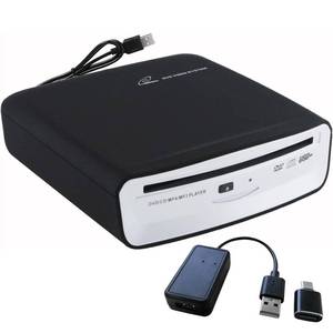 lot 6363 image: Portable CD Player for Car with Bluetooth and USB Connection,USB External Universal Cars CD Player for Car Audio SystemsTVMacBook proLaptops DesktopsBluetooth Speaker with Plug and Play