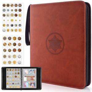 lot 6373 image: JoyHood Coin Collection Book Holder for Collectors - 400 Coins Pockets15 Bills Pockets, Coin Collection Organizer Storage Box Case Album for 2025 2730 38mm Coin