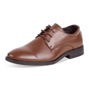 lot 6392 image: Mens Dress Shoes Modern Classic Slip On Oxfords Formal Casual Business Wedding Work Lace-ups, Brown 47
