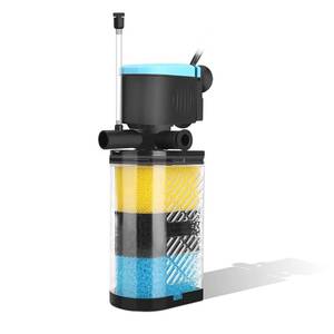 lot 6421 image: FUMAK Aquarium Filters �� 3-Stage Aquarium Filter in-Tank Filter Internal Filter Fish Tank Filter Turtle Filter for 10-40 Gallon Fish Tanks with Dual Water Outlet and Aeration