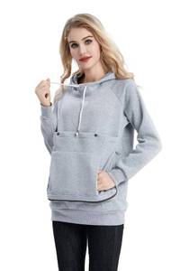 lot 11163 image: Kei Tomlison Pet Cat Dog Pouch Hoodie Small Animal Carrier �� Kitten Puppy Pouch Sweatshirt Holder Fleece Unisex Hoodies Light Grey size large