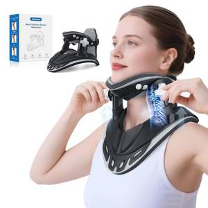lot 11586 image: Holniva Neck Stretcher Cervical Traction, Adjustable Cervical Neck Traction Device, Neck Braces for Neck Pain and Support, Ergonomic Design for Home, Office & Travel Use - FSA EligibleHSA Eligible