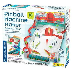 lot 11593 image: Thames & Kosmos Pinball Machine Maker - Gumball Rally New