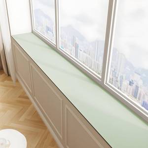 lot 13657 image: Window Sill Mat,Narrow Adjustable Pad,Diatomaceous Earth Mats-Dustproof, Absorbent&Waterproof Protector for Bay Windows and Balconies,Customizable Cut-to-Size Sill Mat (Tender Bud Green, 11.878.8in)