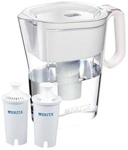 lot 13691 image: Brita Wave 10 Cup Water Pitcher Plus 2 Advance Filters, Assorted Colors (Clear) (filters only)