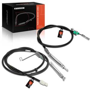 lot 15099 image: A-Premium Rear Side Parking Brake Cable Assembly Compatible with Ford Models E150, E150 Club Wagon, E250, E250 Econoline, E350 Club Wagon, E350 Econoline Club Wagon, E350 E450 Super Duty, 2-PC Set
