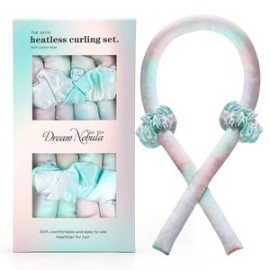 lot 16140 image: Satin Heatless Curling Set - Hair Rollers for Curls Heatless Hair Curlers & Hot Rollers Hair Curlers to Sleep in Curling Rod Headband Curler (Dream Nebula)