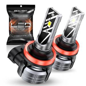 lot 16152 image: SEALIGHT H11 LED Fog Light Bulbs, 10,000LM 600% Brightness, H11 H16 H8 LED Bulb Fog Lights Compatible, 6000K Cool White Non-Polarity, Pack of 2 �� For Fog Lights and DRL Use