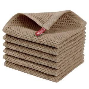 lot 16190 image: Homaxy 100% Cotton Waffle Weave Kitchen Dish Cloths, Ultra Soft Absorbent Quick Drying Dish Towels, 12 x 12 Inches, 6-Pack, Tan