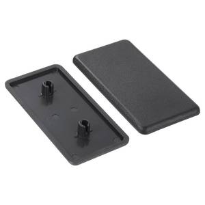 lot 16220 image: uxcell 10Pcs Extruded End Cap Nylon, 40x80mm T-Slot Aluminum Profile 4080 European Standard End Cap Extrusion Plug for Trolley, Fish Tank Rack, Storage Rack, Black