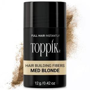 lot 16233 image: Toppik Hair Building Fibers, Medium Blonde, 12g Fill In Fine or Thinning Hair, Instantly Thicker, Fuller Looking, 9 Shades for Men & Women, Keratin Protein Formula