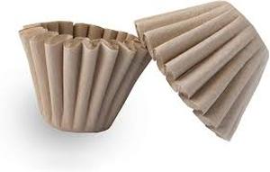 lot 2237 image: Tan brown coffee filters