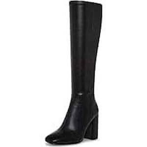 lot 6300 image: S2D Black Leather Knee-High Boots Size 40