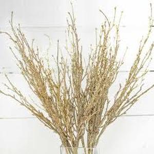 lot 11561 image: Golden Glitter Fake Twigs