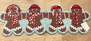 lot 11563 image: Gingerbread Friends Holiday Accent Rug