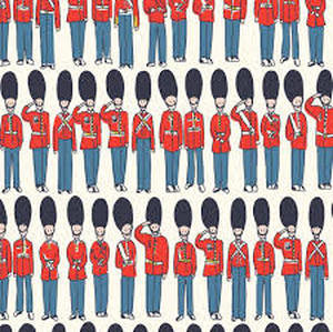 lot 11564 image: Cath kidston Queen Sheet Set London Guard Fabric Sheet