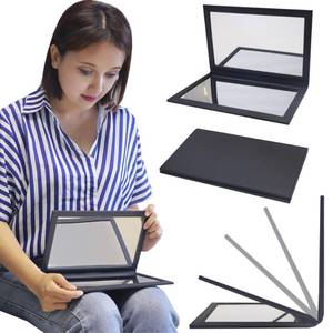 lot 1201 image: QEAHZ Adjustable Mirror - Large Size, Black, Face Down Mirror for Vitrectomy, Watch TV During Eye Surgery Recovery